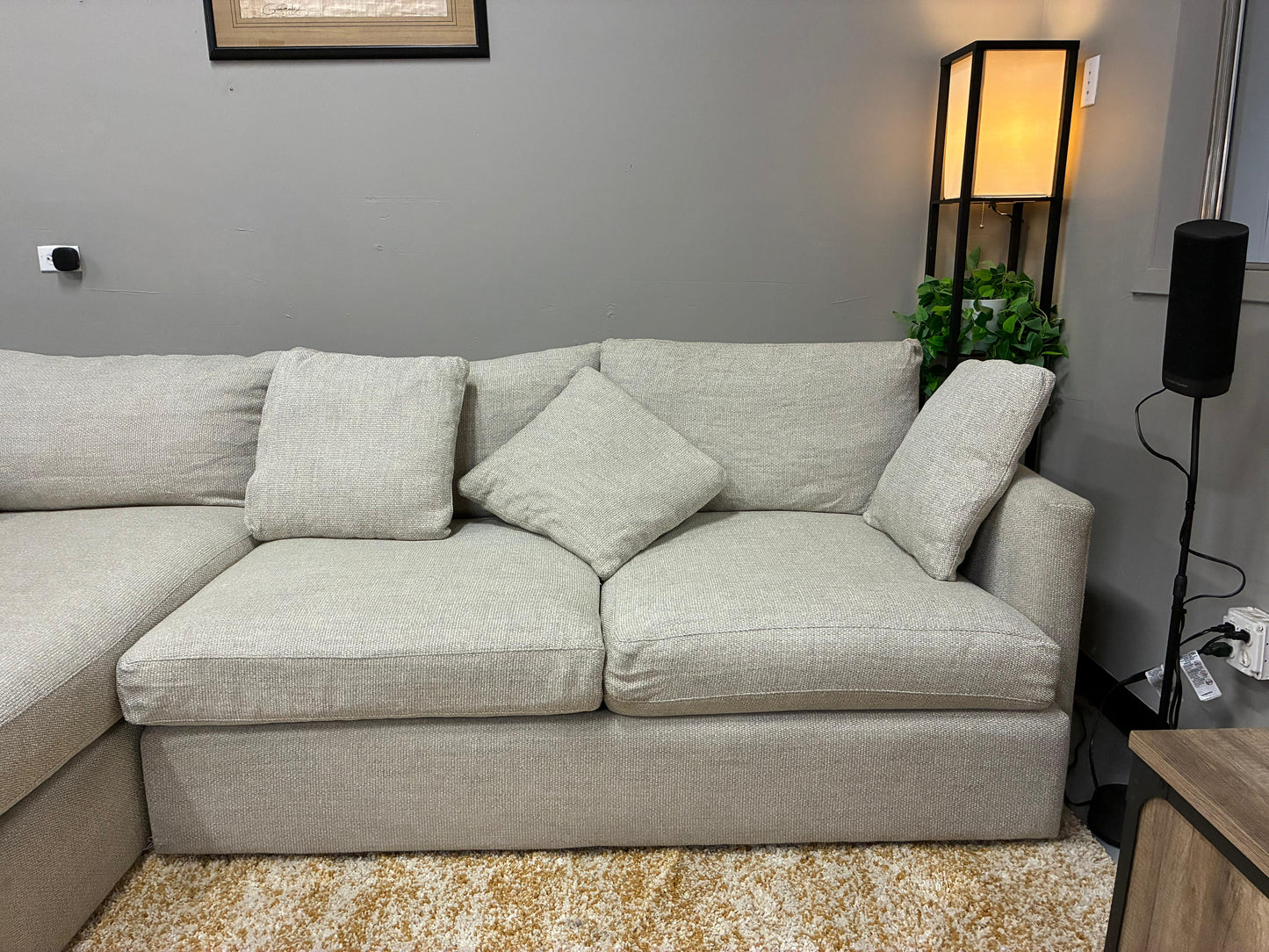 Crate & Barrel L-Shape Sectional Sofa