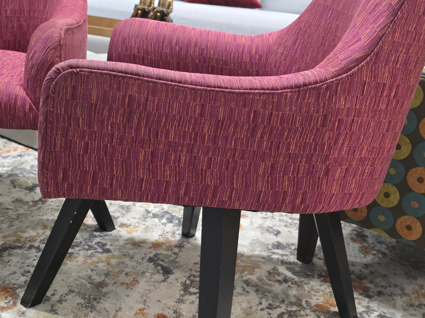 Plum-Burgundy Swivel Accent Chairs – Set of 4
Same Day Free Delivery