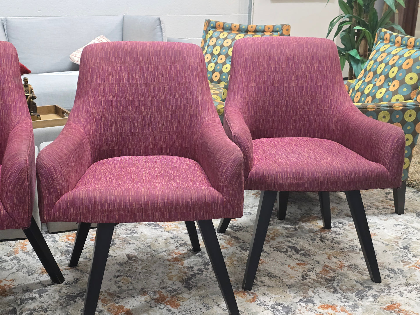 Plum-Burgundy Swivel Accent Chairs – Set of 4
Same Day Free Delivery