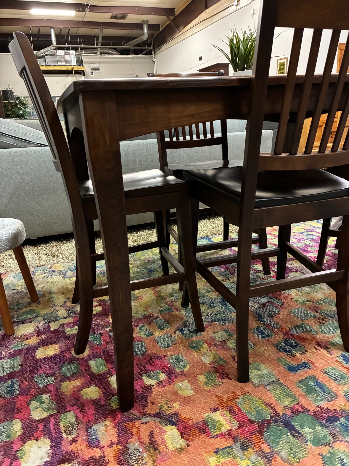 Oakwood Industries Solid Wood Dining Set – Table + 4 Chairs (Made in USA)