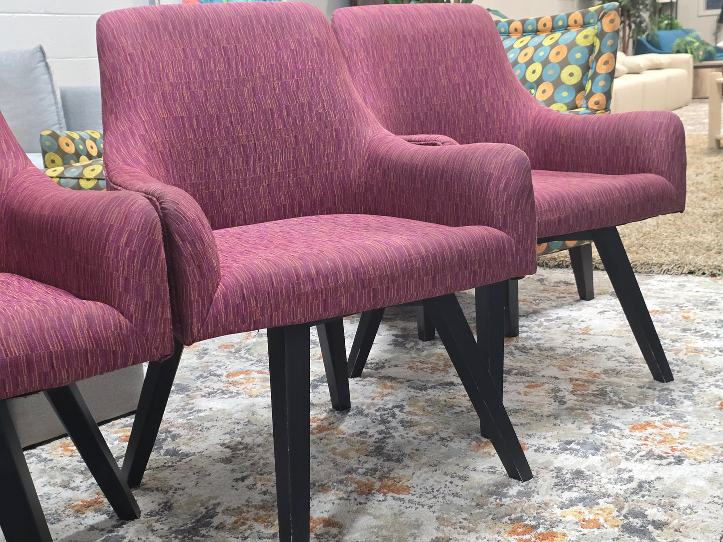 Plum-Burgundy Swivel Accent Chairs – Set of 4
Same Day Free Delivery