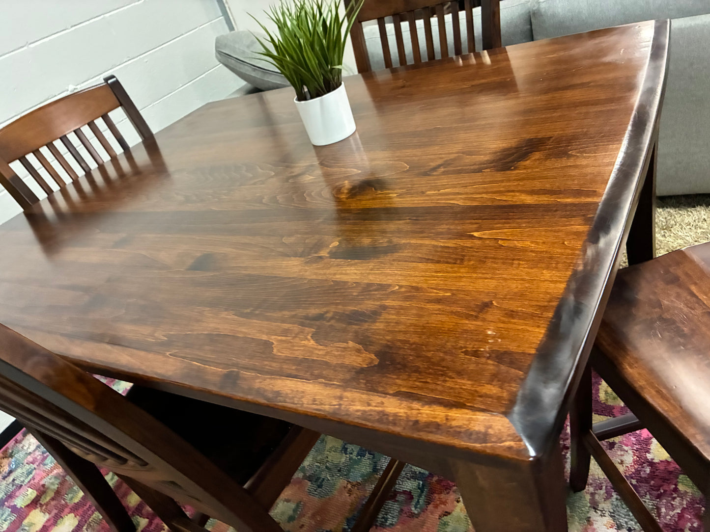Oakwood Industries Solid Wood Dining Set – Table + 4 Chairs (Made in USA)