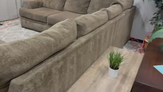 Chocolate Brown Sectional Sofa with Chaise – Comfortable & Spacious