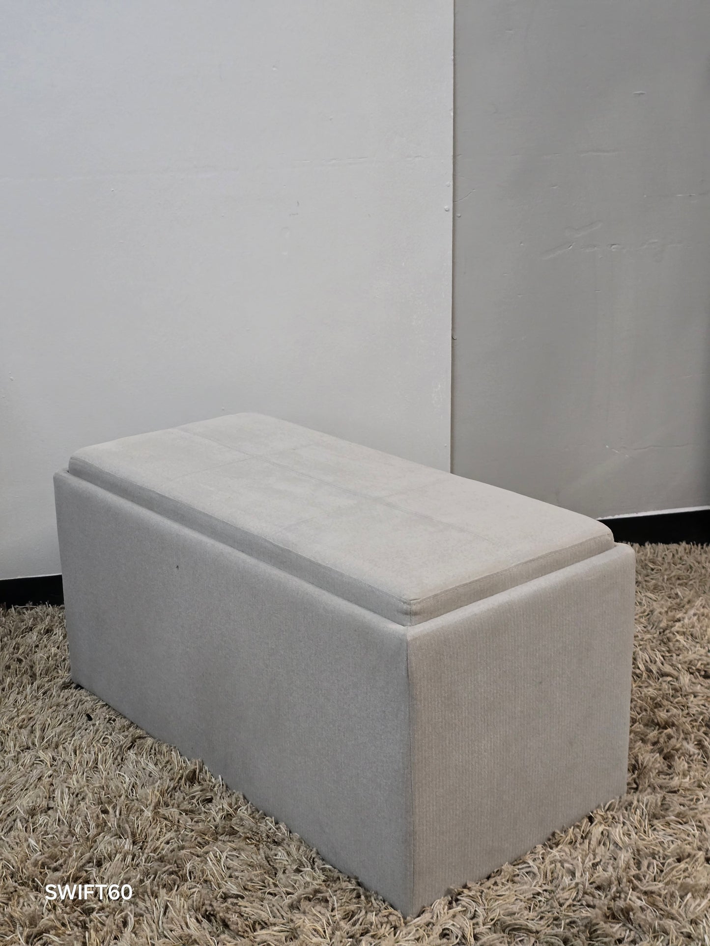 Reversible Coffee Table with Dual Tray Top & Two Hidden Cube Ottomans