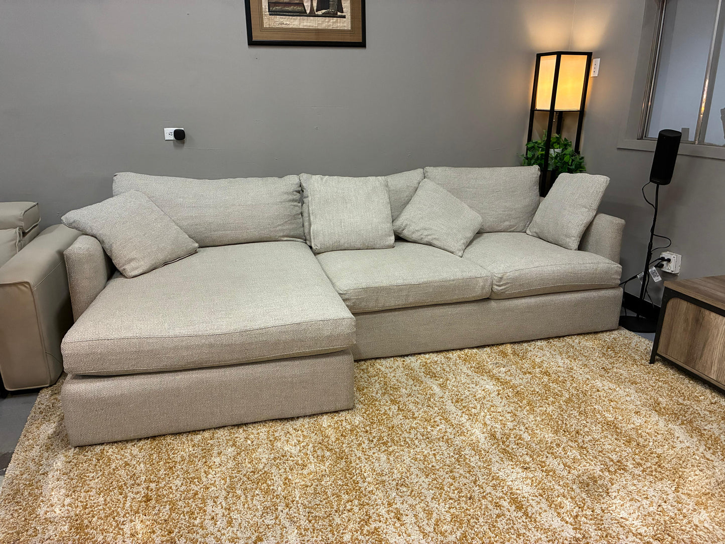 Crate & Barrel L-Shape Sectional Sofa