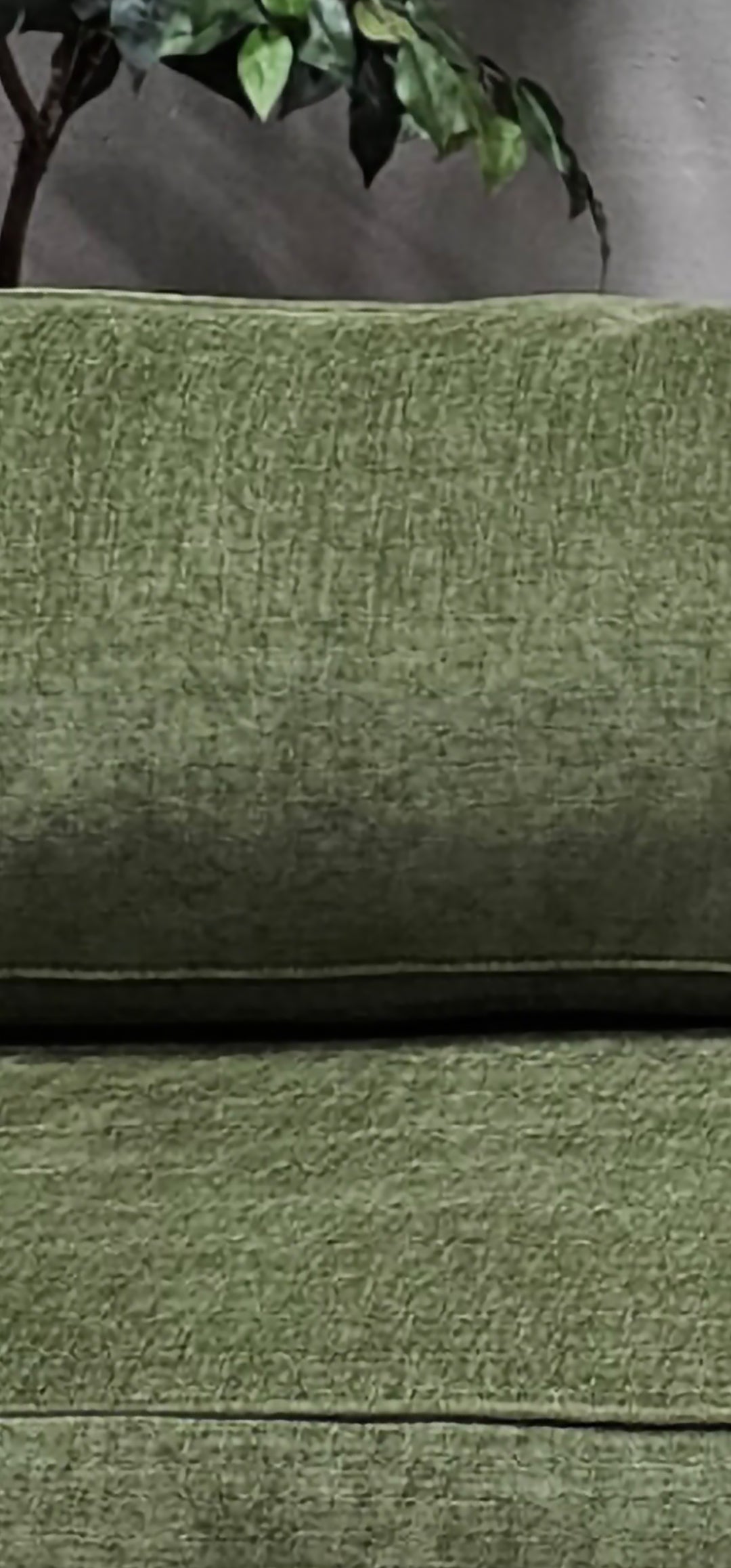 West Elm Olive Green Sofa