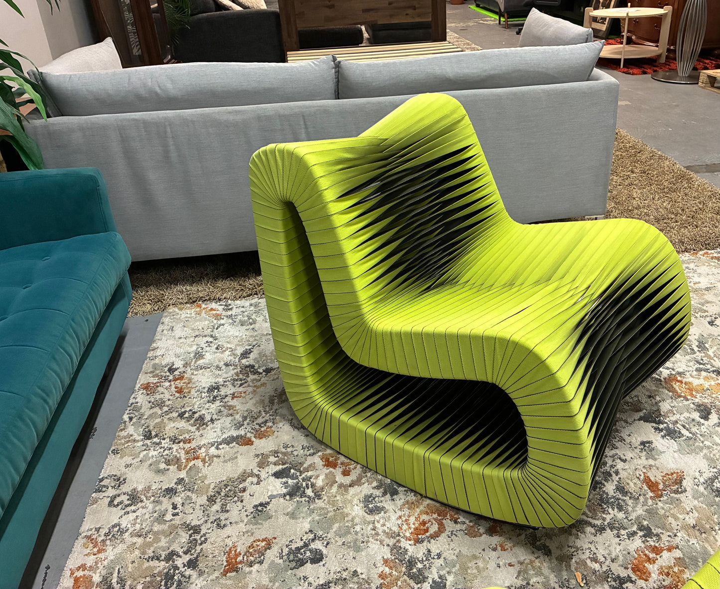 Pair of Modern Rope-Style Sculptural Chairs