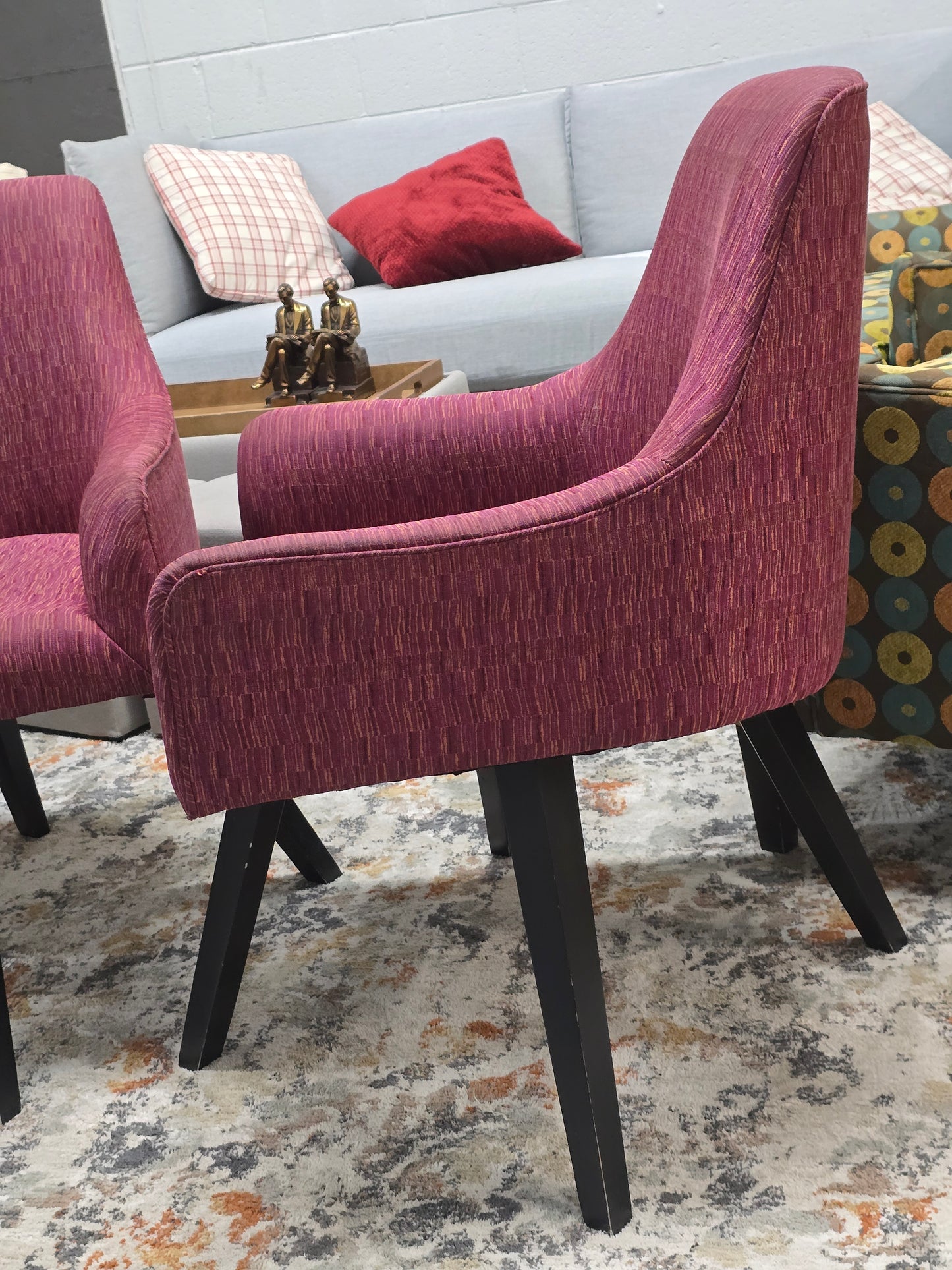 Plum-Burgundy Swivel Accent Chairs – Set of 4
Same Day Free Delivery