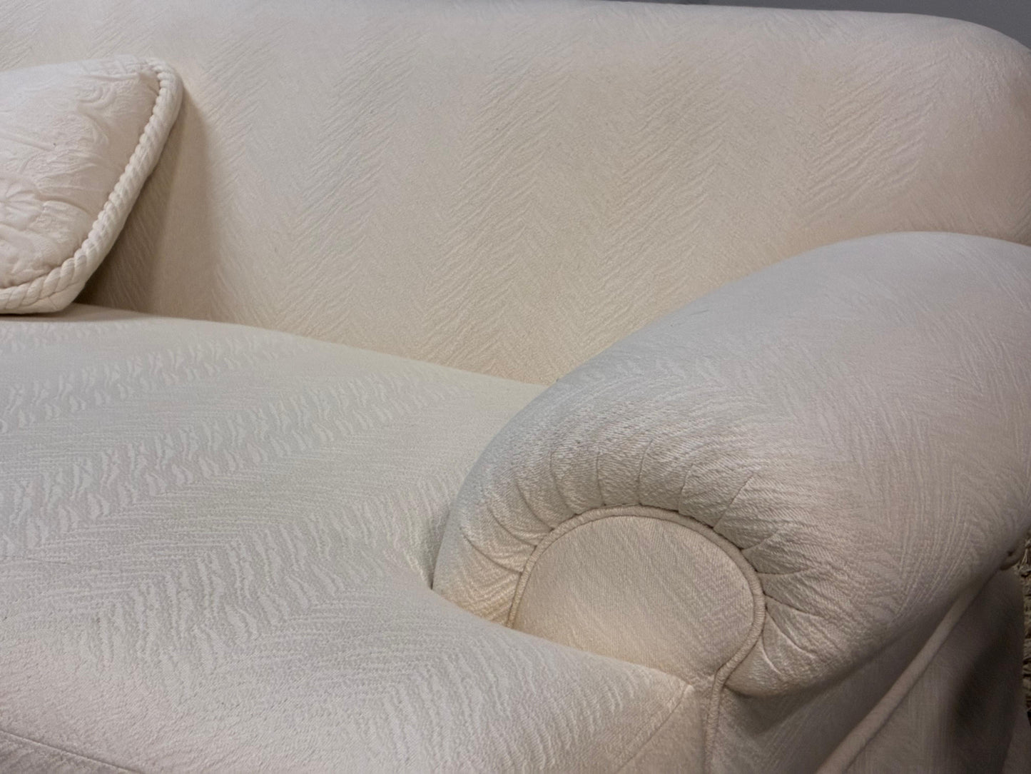 Hooker Designer Loveseats – Cream Fabric (Pair) USA MADE