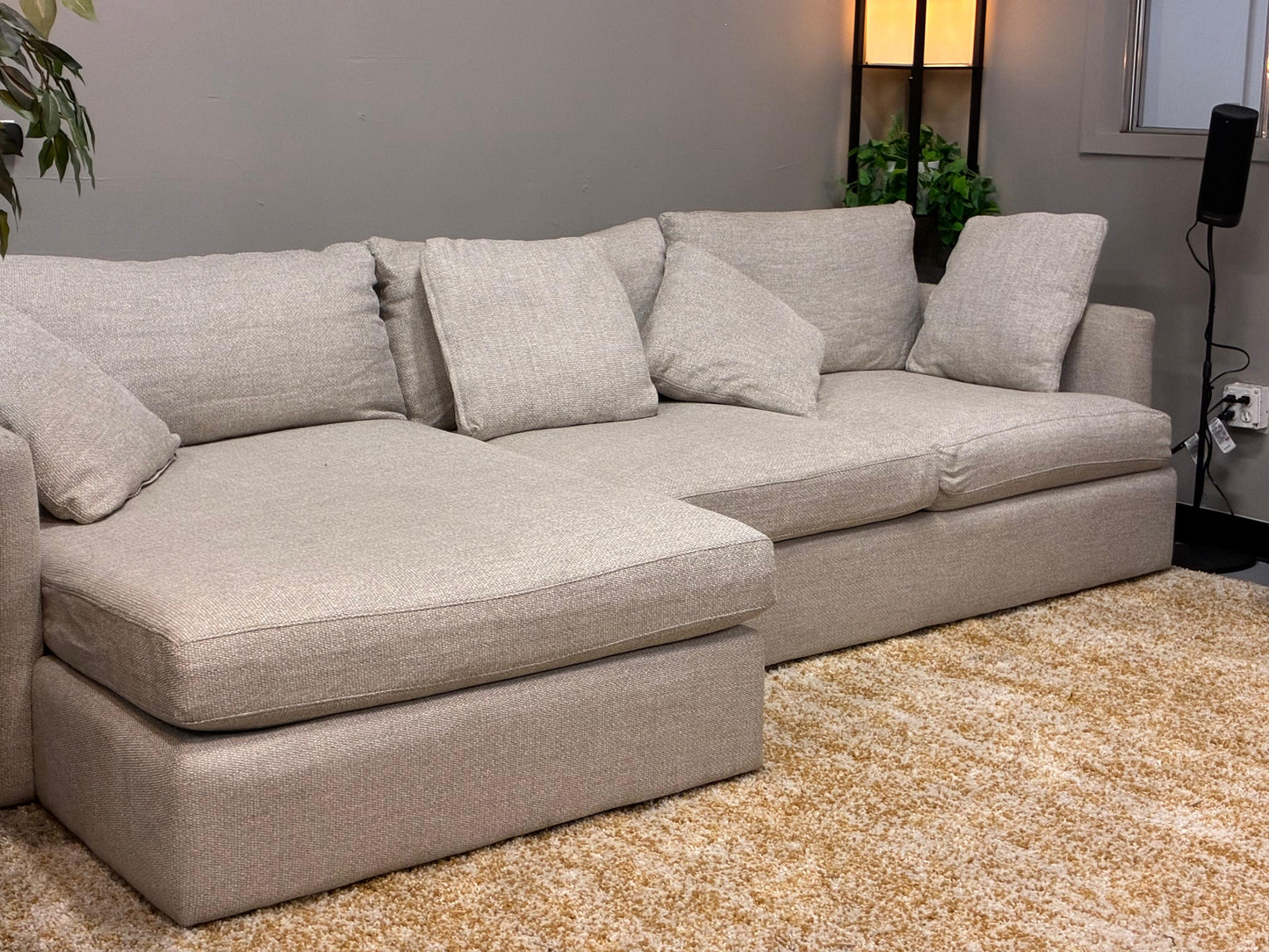 Crate & Barrel L-Shape Sectional Sofa
