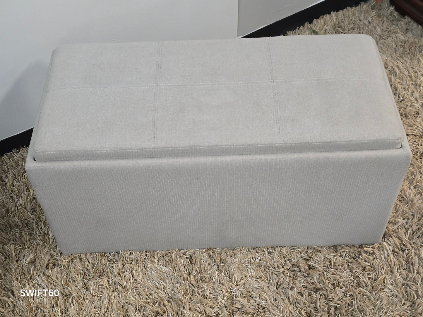 Reversible Coffee Table with Dual Tray Top & Two Hidden Cube Ottomans