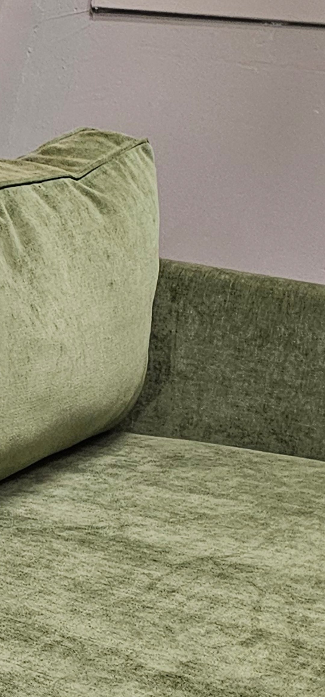 West Elm Olive Green Sofa